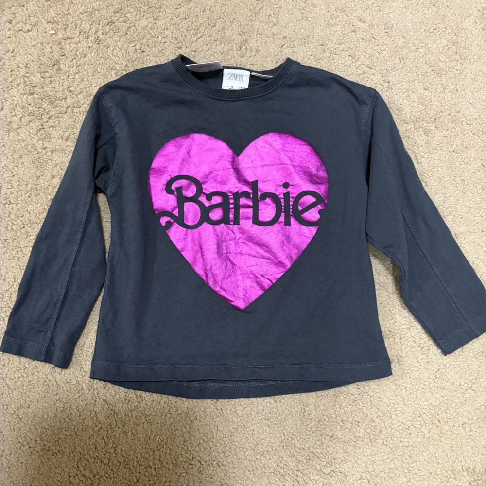 Zara Kids Barbie Heart Shirt